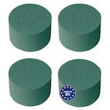 thumbnail of 4 Nass Steckschaum Rund 8x5cm Frischblumen Schnittblumen Blumen Steckmasse Steckschwamm Blumensteckschaum Floristik Zubehör Floristikbedarf Uni Grün