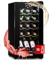 thumbnail of Klarstein Shiraz 15 Slim Uno Weinkühlschrank 44l Touch-Bedienfeld 5-18°C Schwarz