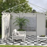 thumbnail of Outsunny paredes laterales para carpa de 2 paneles 295x195 cm con ventana enrollable y puerta con cremallera para carpa 3x3 m o 3x6 m