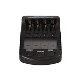 thumbnail of Schnellladegerät mit LCD-Display + 4x eneloop AA Mignon + Akkubox