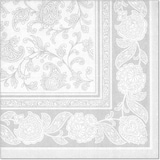 thumbnail of 12500 Servietten ROYAL Collection 1/4-Falz 40 cm x 40 cm weiss "Ornaments"