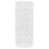 thumbnail of vidaXL Regenschirmständer Blattmotiv Stahl Weiß