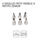 thumbnail of Lot de 6 douilles à pâtisserie en inox petit modèle Zenker Smart Pastry