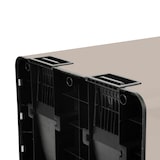thumbnail of SVITA TMH2X30 Vuilnisbak 60L Afvalscheidingssysteem 2 Vakken 2x30L Softclose-deksel Pedaal Verbergbaar Kunststof Binnenemmer Taupe