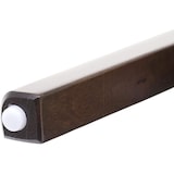 thumbnail of Décoshop26 - Lot de 6 chaises de salle à manger en bois massif marron foncé et assise en tissu crème CDS04664