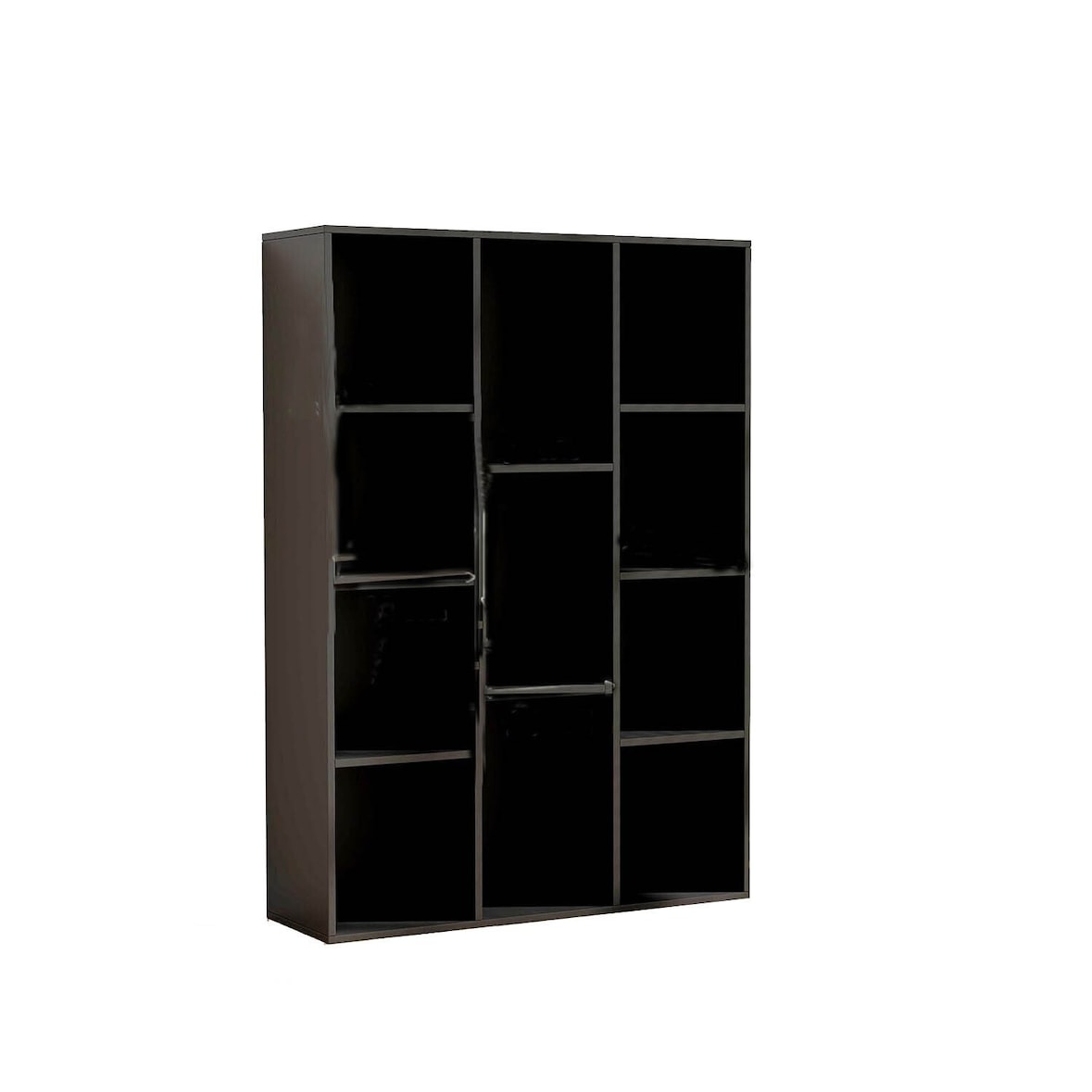 COSTWAY Librería con 11 compartimentos, estantería, estantería de oficina, estantería cúbica, estantería de pie, para salón, dormitorio, oficina