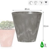 thumbnail of Prosperplast - TUBUS BETON EFFECT 7L Topf - 25x25x23,3cm in der Farbe Marengo