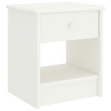 thumbnail of Table de chevet Blanc 35x30x40 cm Bois de pin massif
