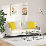 thumbnail of vidaXL Sofakissen 2 pcs Helles Gelb 45 x 45 cm Stoff