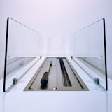 thumbnail of Chimenea de bioetanol de suelo para uso interior y exterior CARAVAGGIO Blanco L100xP40xH40 cm