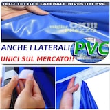 thumbnail of Gazebo 3x3 m bianco acciaio con laterali
