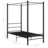 thumbnail of vidaXL Himmelbett Schwarz Metall 100x200 cm