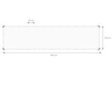 thumbnail of ECD Germany Abdeckplane Gewebeplane mit Ösen 1,5x6m 9m² 260g/m² Weiß aus Polyethylen Schimmelresistent Wasserdicht Reißfest Schutzplane Bootsplane