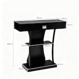 thumbnail of COSTWAY Mesa de Consola de Madera con Cajones y 2 Estantes Mesa de Pasillo Mesa Lateral Estrecha con Protección Antivuelco para Entrada