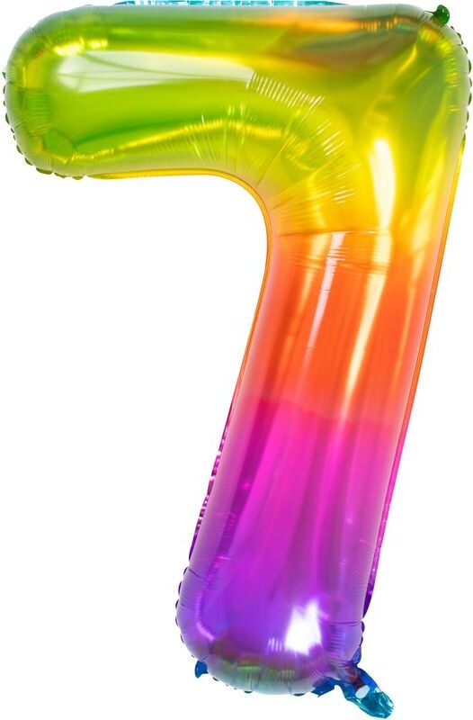 XL Folienballon Zahl 7 Yummy Gummy