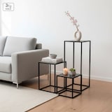 thumbnail of Max Home Set 3 mesas auxiliares metálicas varias alturas