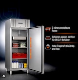 thumbnail of GastroHero Gastronomie Kühlschrank ECO 650 GN 2/1 – 605 Liter Volumen, Edelstahlgehäuse, 3 höhenverstellbare Böden, abschließbar