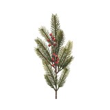thumbnail of Künstliche Tannenzweige 52cm Dekozweige Kunstzweige PE Spritzguss wie echt grün