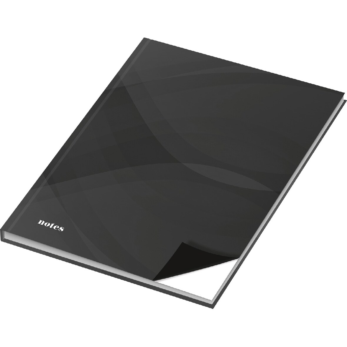 Notizbuch A4 notes carbon black blanko 96 Blatt