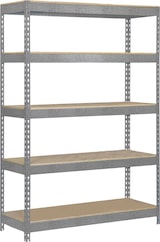 thumbnail of SimonRack Estantería Industrial, 2000x1000x450 mm, 300 kg de Punto Flexión, 5 Estantes Madera, Estantería Garaje, Galva/Madera - Bricoforte