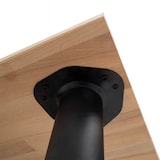 thumbnail of 4er Set Metall Möbelfüße 710mm Schwarz matt Ø60mm Tischbeine höhenverstellbar