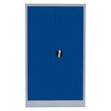 thumbnail of Stahl Aktenschrank Metallschrank abschließbar Büroschrank Lichtgrau/Blau 1200 x 800 x 383 mm 530291