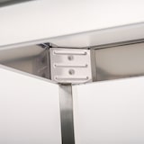 thumbnail of Romux® Edelstahltisch für Gastronomie zur Wandmontage mit 2 Regalböden 1200x800x850 mm Zerlegbar | Arbeitstisch aus Edelstahl Korrosionsbeständig