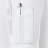thumbnail of METRO PROFESSIONAL Veste de cuisine pour femmes, manches courtes, taille XL, blanc