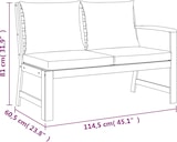 thumbnail of vidaXL 5-tlg. Garten-Essgruppe mit Kissen Massivholz Akazie