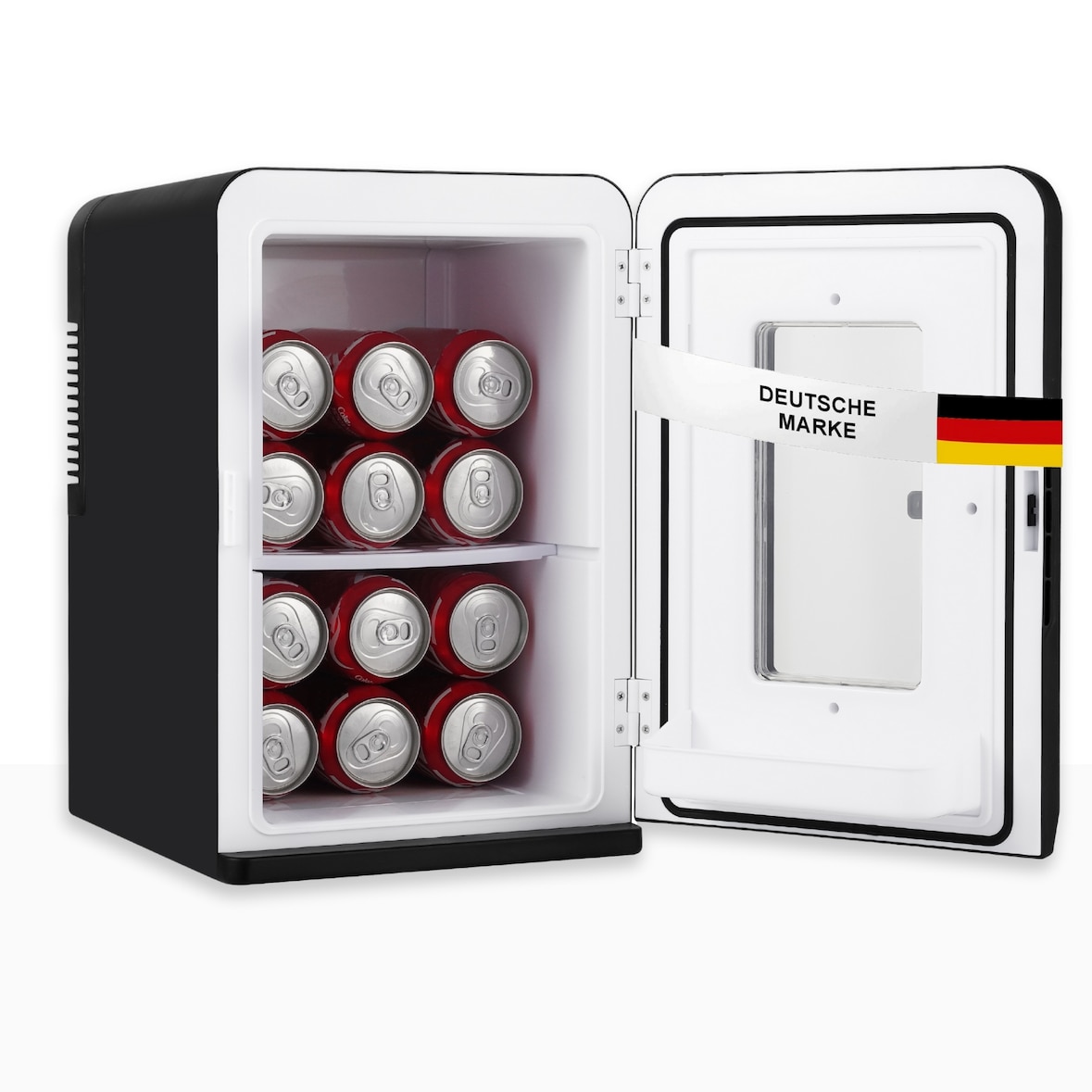 Sommertal KS15 Mini Kühlschrank, zum kühlen und heizen, Volumen 15L, AC für Haus Steckdose und DC für Auto 12V Betrieb