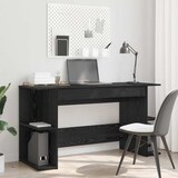 thumbnail of vidaXL Bureau met plank Zwart eiken 140 x 50 x 75 cm Bewerkt hout