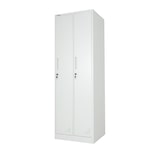 thumbnail of PROREGAL Spind Schrank ELEPHANT Metall 2 Abteile 180x60x50cm Kleiderstange & Kleiderhaken Lichtgrau Spindschrank Kleiderschrank Metallschrank