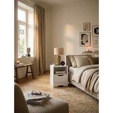 thumbnail of Nachtkonsole `Ilm`: geräumige Schublade, Regalfach, Melaminharzbeschichtung, kratzfest, wasserabweisend, Spanplatte. Weiß, 31x31x43 cm | Kadima Design