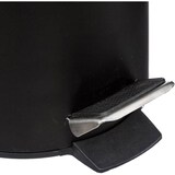 thumbnail of Cestino Bagno in Metallo con Coperchio in Bambù, Pattumiera 3 Litri con Pedale: Nero