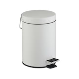 thumbnail of Relaxdays Kosmetikeimer, 3 Liter, entnehmbarer Inneneimer, Metall, Badezimmer & Gäste WC, Mülleimer mit Deckel, weiß