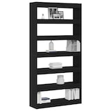 thumbnail of vidaXL Bücherregal Schwarze Eiche Material 100 x 30 x 198 cm Regale