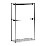 thumbnail of Helloshop26 - Appendiabiti con 2 aste 120 x 45 x 199,5 cm 200 kg metallo nero 14_0000314