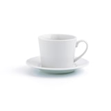 thumbnail of Quid Set 6 tazas y 6 platos, porcelana, 22cl, renova blanca