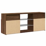 thumbnail of vidaXL TV-Schrank mit LED-Leuchten Braun Eichen-Optik 120x30x50 cm