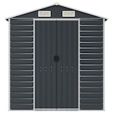 thumbnail of Abri de jardin anthracite 191x300x198 cm acier galvanisé Modèle AbriTilleul 104