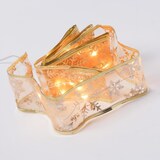 thumbnail of LED Seidenband Geschenkband Schleifenband 30 LED 2,7m Batterie gold