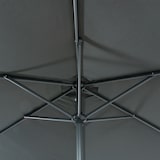 thumbnail of Guarda-sol externo fixo redondo, tecido 270 cm, Alumínio, Cor Cinza, 250 cm