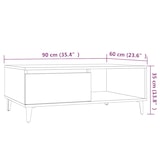 thumbnail of vidaXL Couchtisch Sonoma-Eiche 90x60x35 cm Holzwerkstoff