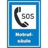 thumbnail of Notrufsäule Schild A0 (841x1189mm)