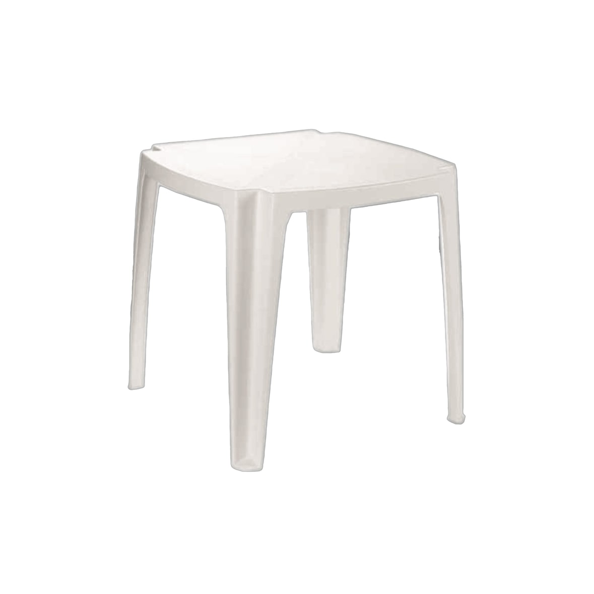 Table carrée empilable 75x75 blanche