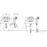 thumbnail of Alcadrain AM112W WC Spülkasten für Einmauerung