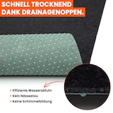 thumbnail of Rasenteppich 100 x 400 cm Schwarz mit Noppen Kunstrasen Teppich Balkon Terrasse Outdoor