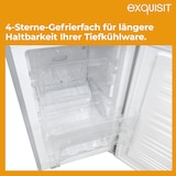 thumbnail of Exquisit Kühl-Gefrierkombination, 193 Liter, No-Frost, LED-Beleuchtung, 4-Sterne-Gefrieren, KGC5195-65-NF-330E silber
