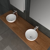 thumbnail of Alpenberger Rundes Waschbecken | Kleines Aufsatzwaschbecken für Badezimmer & Gäste-WC | Handwaschbecken Keramik mit Nano | Designkonzept für Bäder