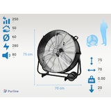 thumbnail of PURLINE Ventilateur industriel sur pied avec pales en aluminium VENTY METABLAST S